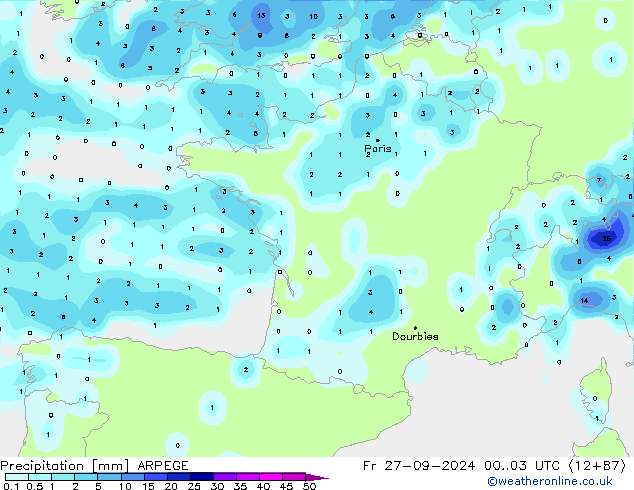  ARPEGE  27.09.2024 03 UTC