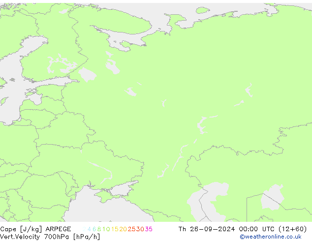 Cape ARPEGE чт 26.09.2024 00 UTC