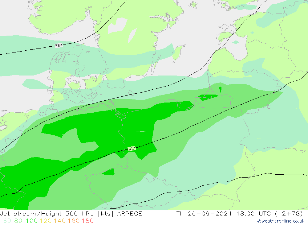 Jet Akımları ARPEGE Per 26.09.2024 18 UTC