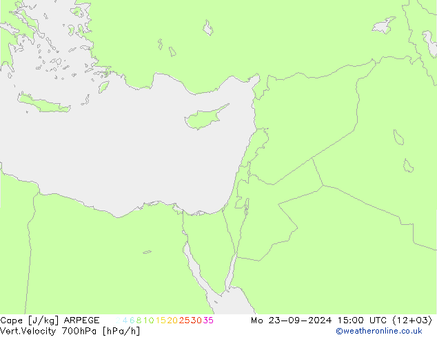 Cape ARPEGE ma 23.09.2024 15 UTC