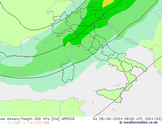 Polarjet ARPEGE Sa 28.09.2024 06 UTC