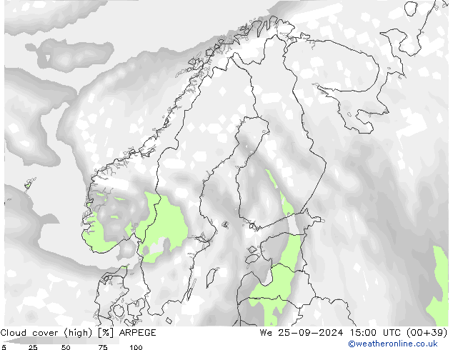 nuvens (high) ARPEGE Qua 25.09.2024 15 UTC