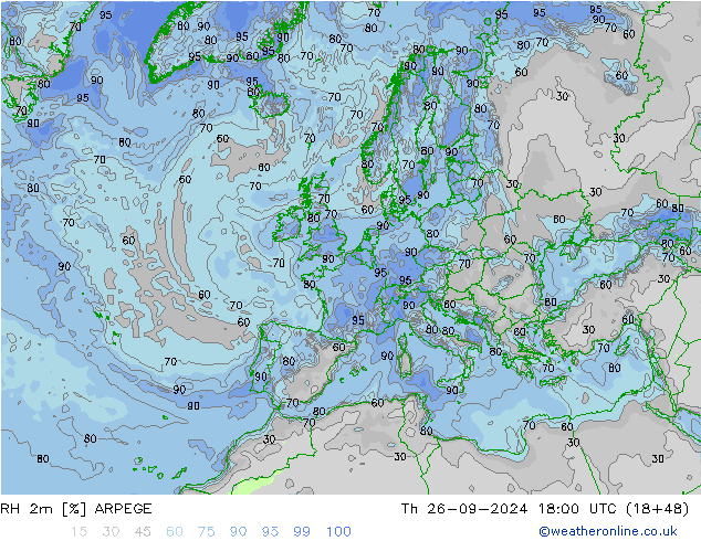 RV 2m ARPEGE do 26.09.2024 18 UTC