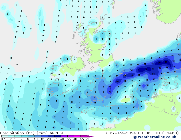  (6h) ARPEGE  27.09.2024 06 UTC