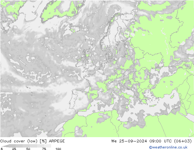  () ARPEGE  25.09.2024 09 UTC