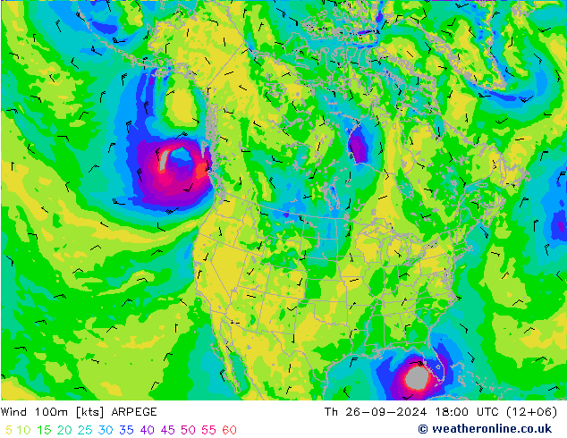  100m ARPEGE  26.09.2024 18 UTC