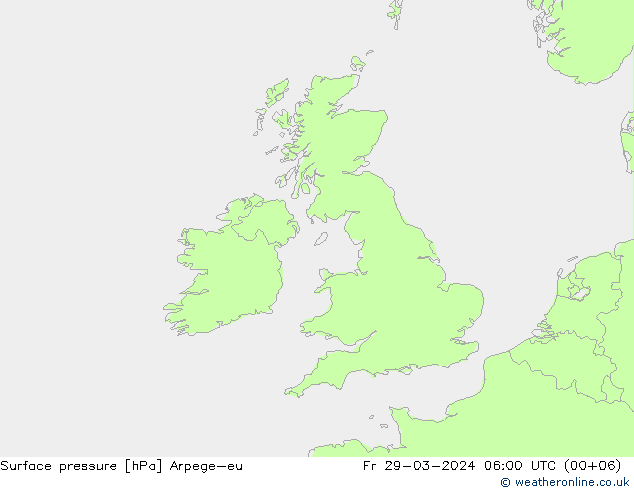 Bodendruck Arpege-eu Fr 29.03.2024 06 UTC