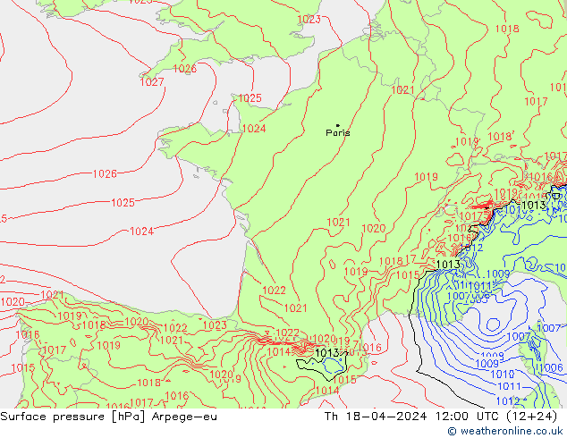 pression de l'air Arpege-eu jeu 18.04.2024 12 UTC