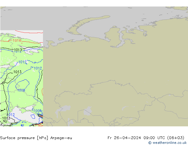 pression de l'air Arpege-eu ven 26.04.2024 09 UTC