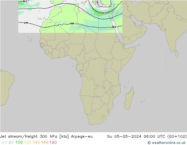 Prąd strumieniowy Arpege-eu nie. 05.05.2024 06 UTC