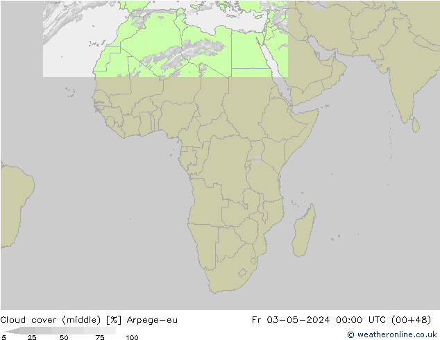 Bulutlar (orta) Arpege-eu Cu 03.05.2024 00 UTC