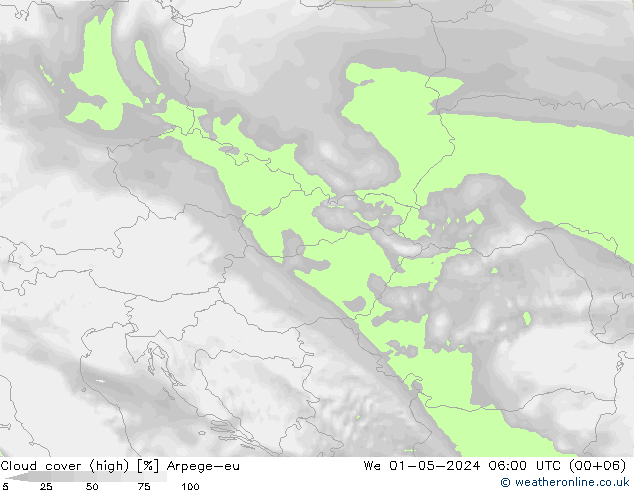 Nubes altas Arpege-eu mié 01.05.2024 06 UTC