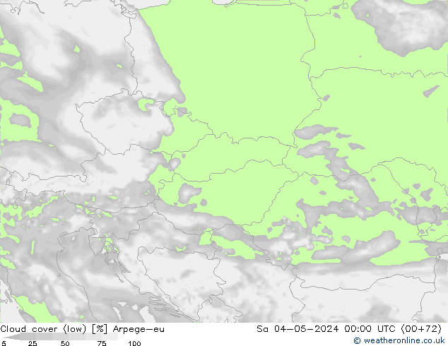 Nubi basse Arpege-eu sab 04.05.2024 00 UTC