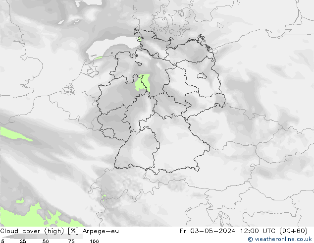 Nubes altas Arpege-eu vie 03.05.2024 12 UTC