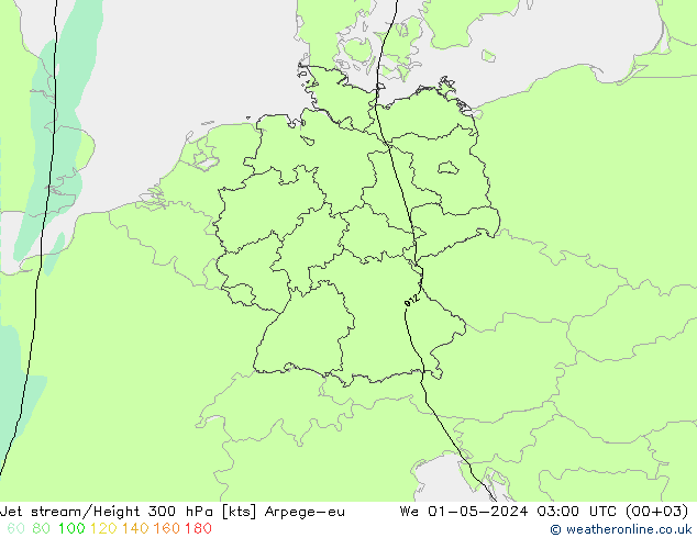 Prąd strumieniowy Arpege-eu śro. 01.05.2024 03 UTC