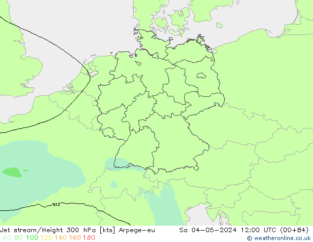 Jet Akımları Arpege-eu Cts 04.05.2024 12 UTC