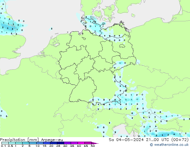 Precipitation Arpege-eu Sa 04.05.2024 00 UTC