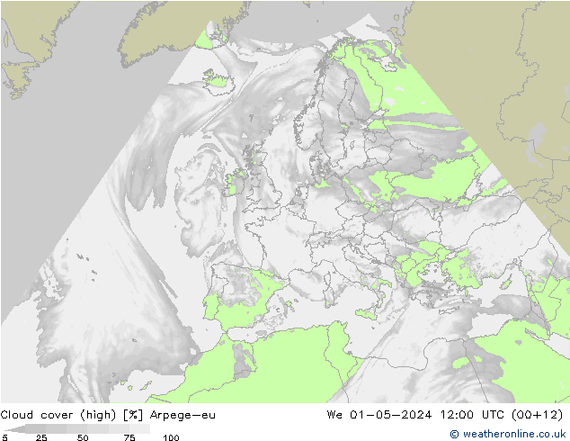 nuvens (high) Arpege-eu Qua 01.05.2024 12 UTC