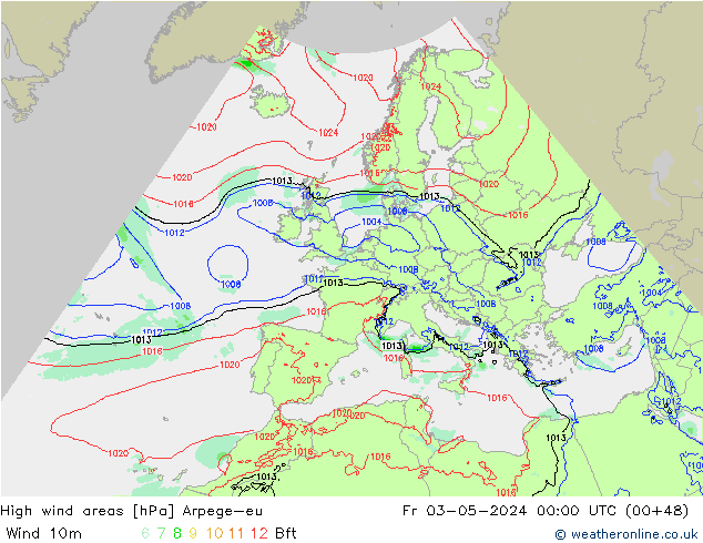 Izotacha Arpege-eu pt. 03.05.2024 00 UTC