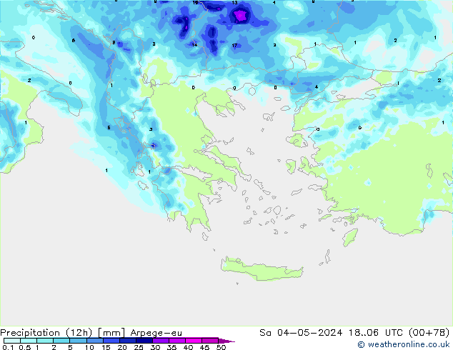 opad (12h) Arpege-eu so. 04.05.2024 06 UTC