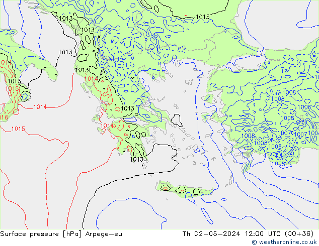 pression de l'air Arpege-eu jeu 02.05.2024 12 UTC