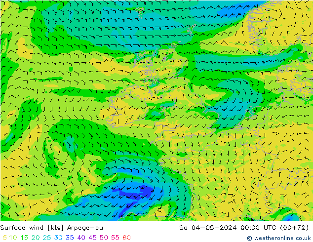  10 m Arpege-eu  04.05.2024 00 UTC