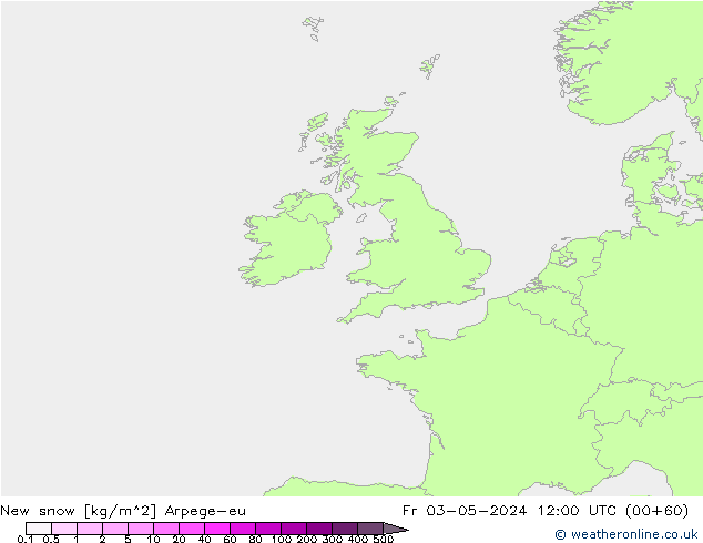 New snow Arpege-eu Fr 03.05.2024 12 UTC