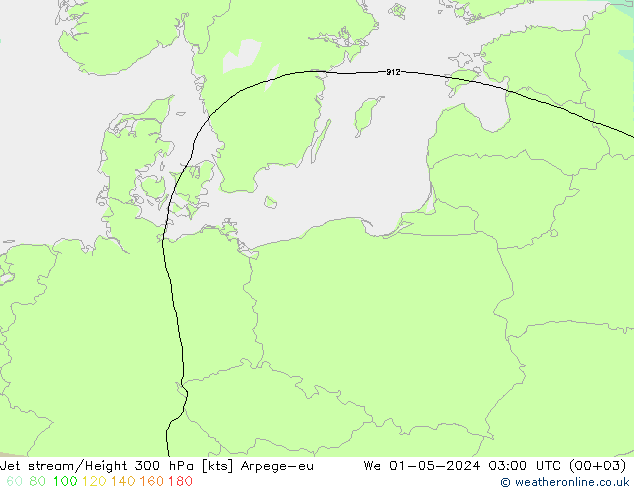 Prąd strumieniowy Arpege-eu śro. 01.05.2024 03 UTC