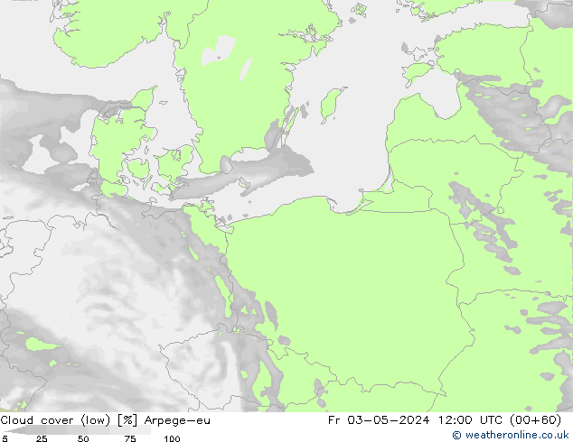 Bulutlar (düşük) Arpege-eu Cu 03.05.2024 12 UTC