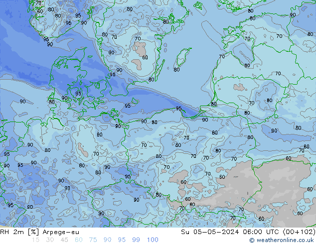 RV 2m Arpege-eu zo 05.05.2024 06 UTC