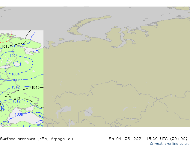 pression de l'air Arpege-eu sam 04.05.2024 18 UTC