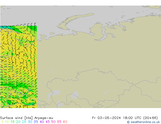 Bodenwind Arpege-eu Fr 03.05.2024 18 UTC