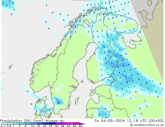 opad (6h) Arpege-eu so. 04.05.2024 18 UTC