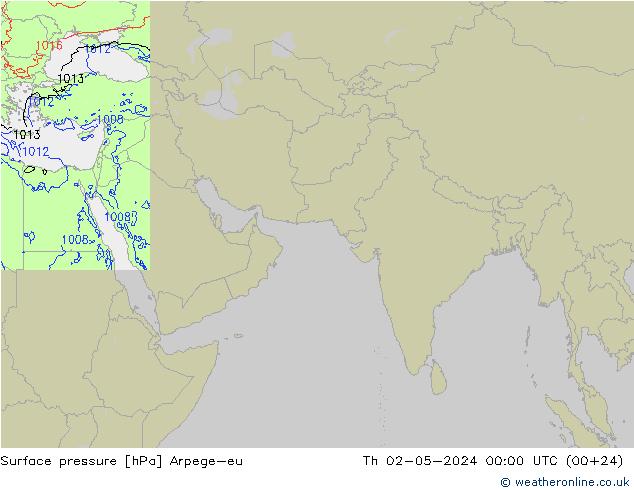 Yer basıncı Arpege-eu Per 02.05.2024 00 UTC