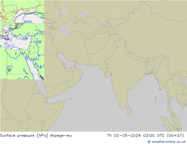 Yer basıncı Arpege-eu Per 02.05.2024 03 UTC