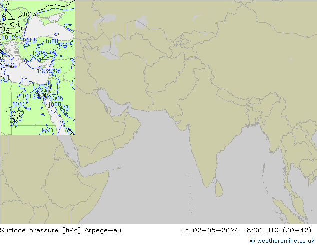 Yer basıncı Arpege-eu Per 02.05.2024 18 UTC