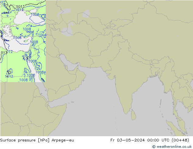 pression de l'air Arpege-eu ven 03.05.2024 00 UTC