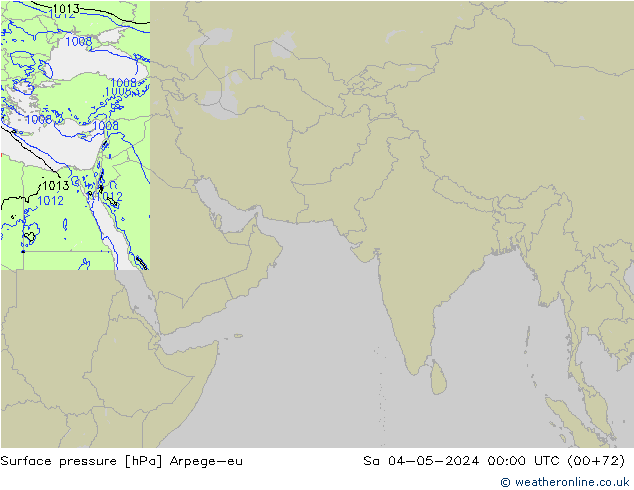 Luchtdruk (Grond) Arpege-eu za 04.05.2024 00 UTC