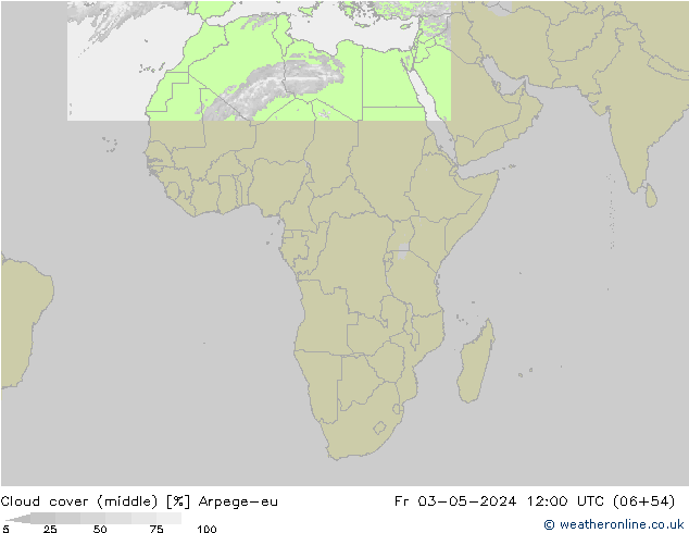 Nubi medie Arpege-eu ven 03.05.2024 12 UTC