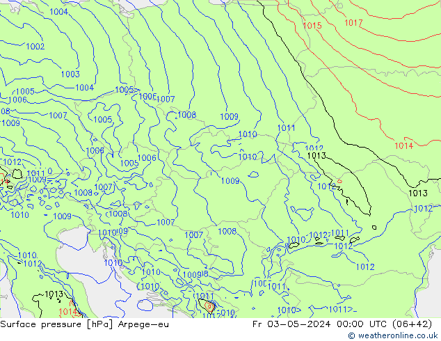 ciśnienie Arpege-eu pt. 03.05.2024 00 UTC