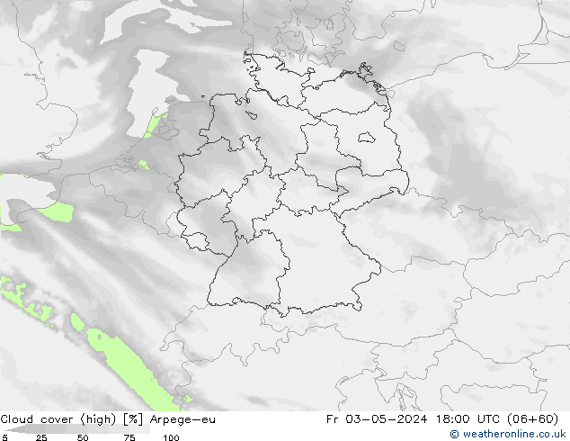 zachmurzenie (wysokie) Arpege-eu pt. 03.05.2024 18 UTC