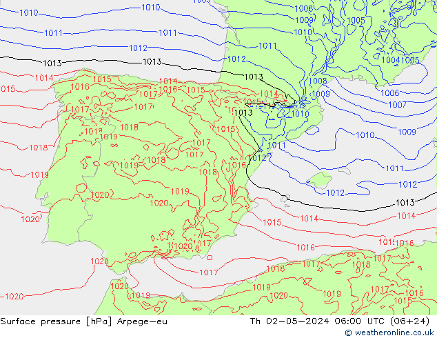      Arpege-eu  02.05.2024 06 UTC