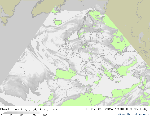 Wolken (hohe) Arpege-eu Do 02.05.2024 18 UTC