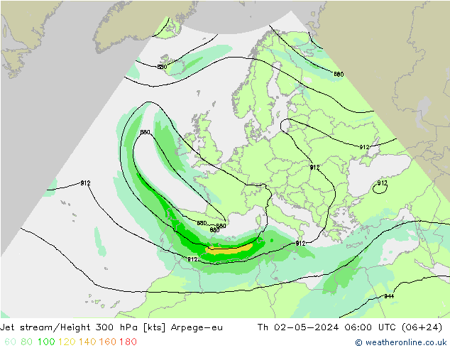 Polarjet Arpege-eu Do 02.05.2024 06 UTC