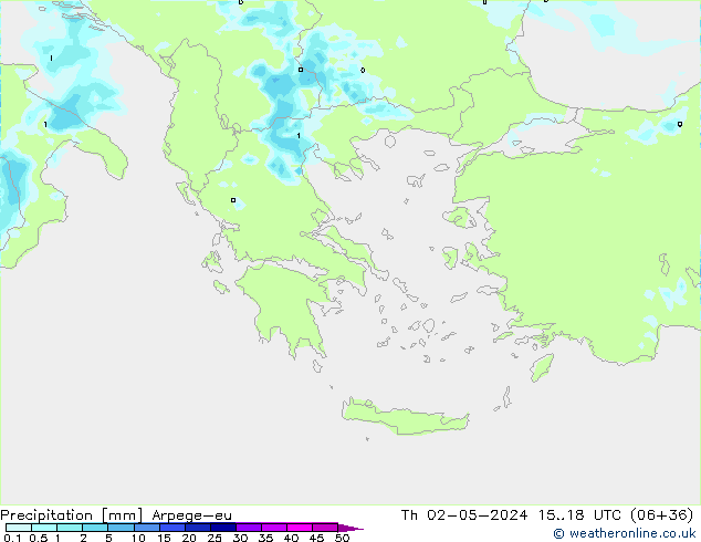 Neerslag Arpege-eu do 02.05.2024 18 UTC