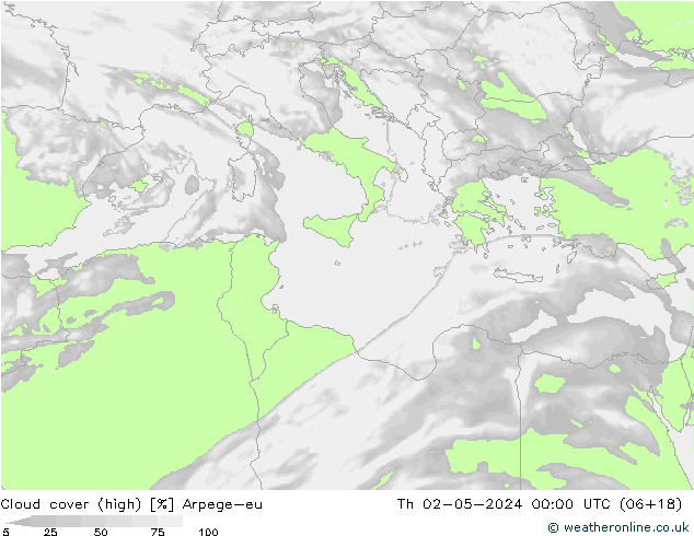 Wolken (hohe) Arpege-eu Do 02.05.2024 00 UTC