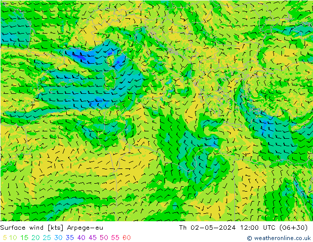  10 m Arpege-eu  02.05.2024 12 UTC