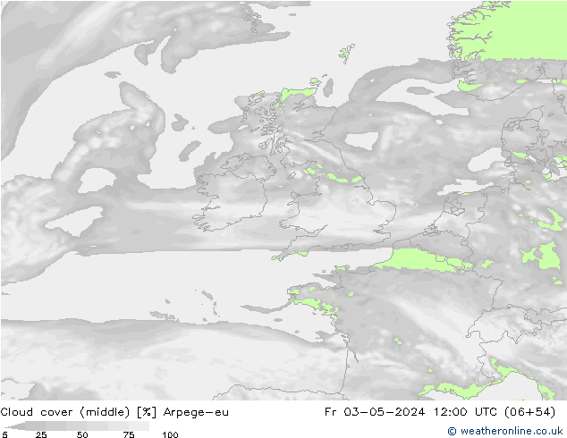 Nubi medie Arpege-eu ven 03.05.2024 12 UTC