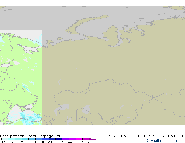 Neerslag Arpege-eu do 02.05.2024 03 UTC