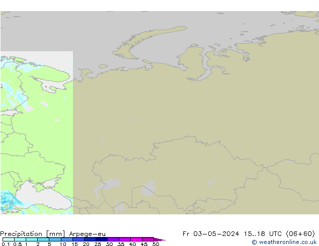 Precipitation Arpege-eu Fr 03.05.2024 18 UTC